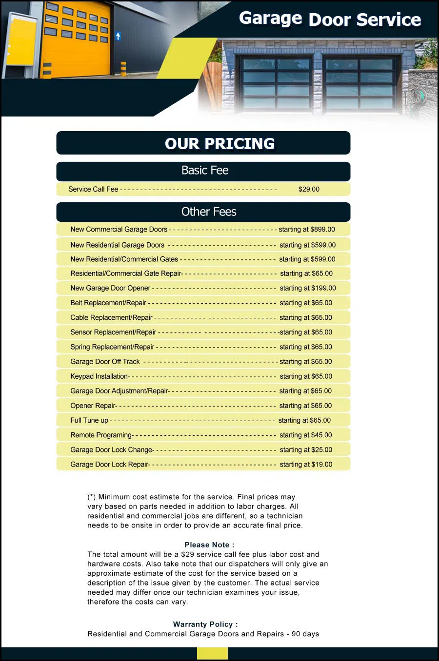 Garage Door And Opener Repairs Severn, MD 410-874-9006